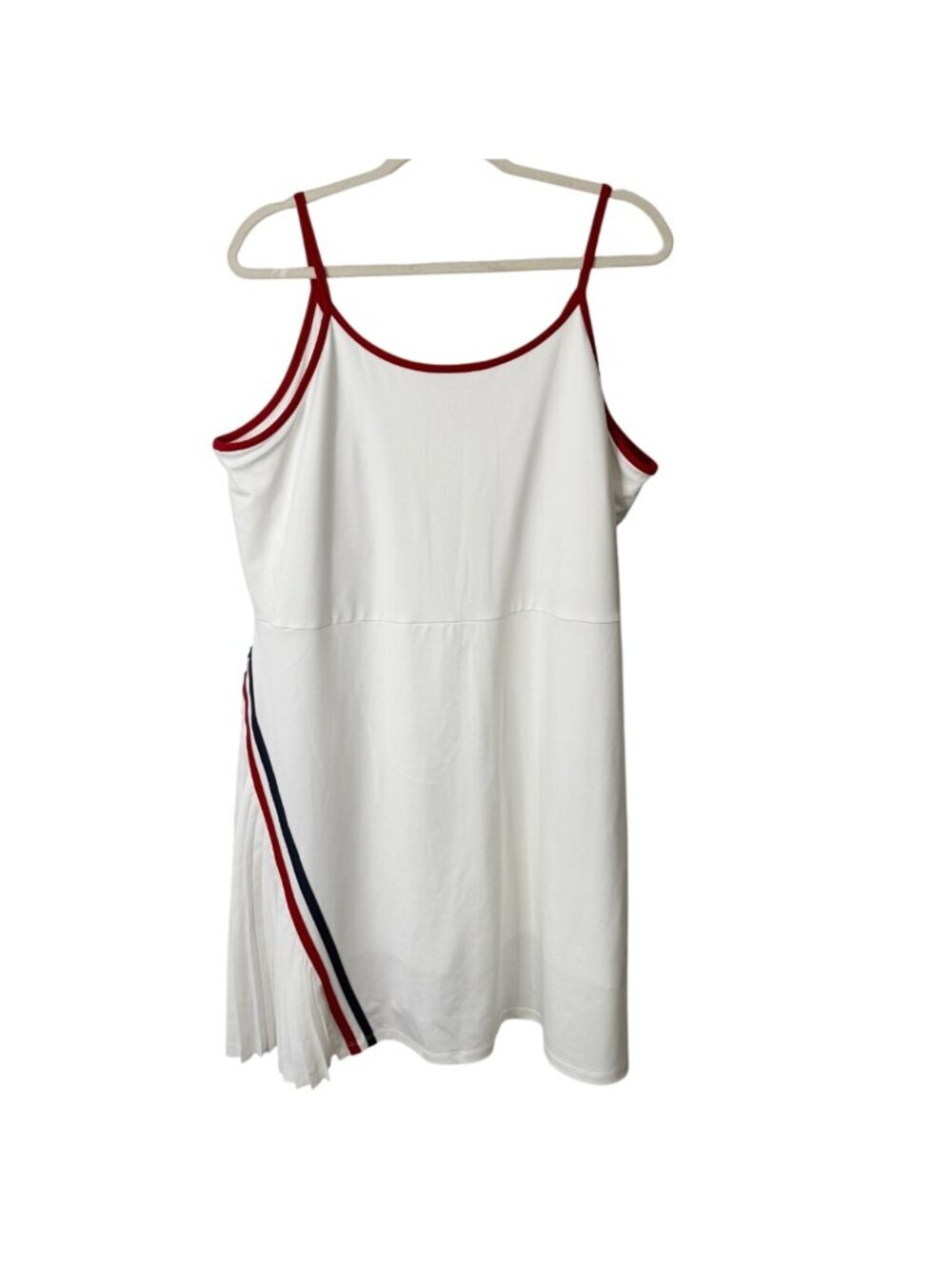 Tuckernuck Women 3XL White Tennis Dress Pleated-Skirt & Red Trim Tnuck Sport NEW